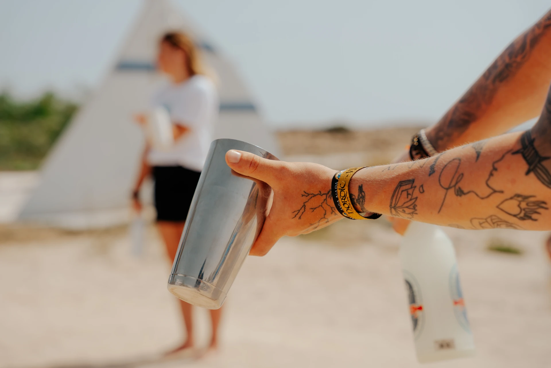 Shaker på stranden i Ayia Napa